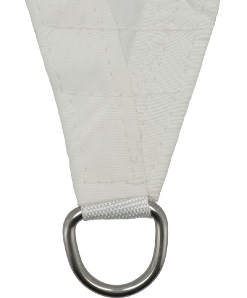 Livin’outdoor schaduwdoek Como driehoek 3.6 m - Wit bevestiging