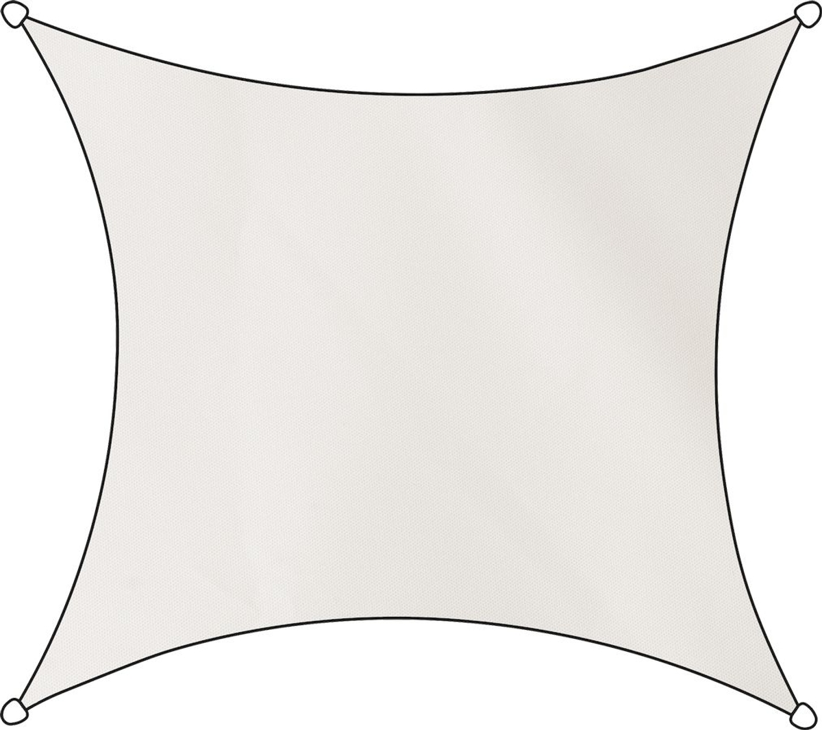 Livin’outdoor schaduwdoek Como vierkant 3,6 m - Wit
