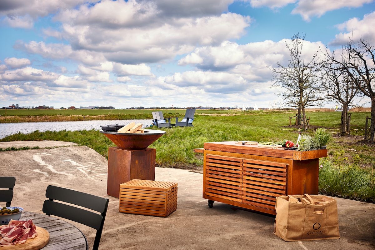 OFYR Insert PRO teakhout met deuren - Large sfeerbeeld