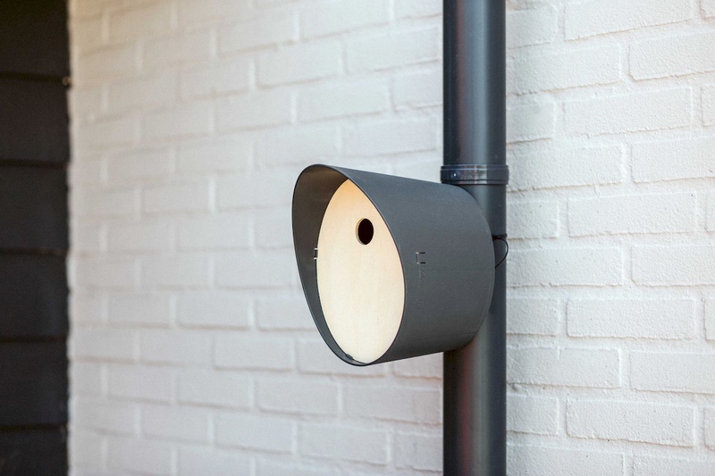 Capi Europe vogelhuisje rond - Antraciet, tegen regenpijp