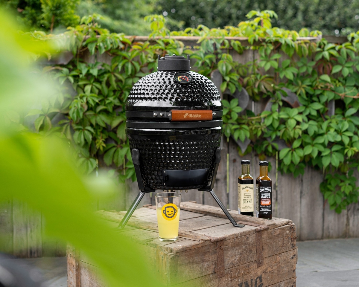 BASTE kamado bbq mini - 13 inch - Zwart