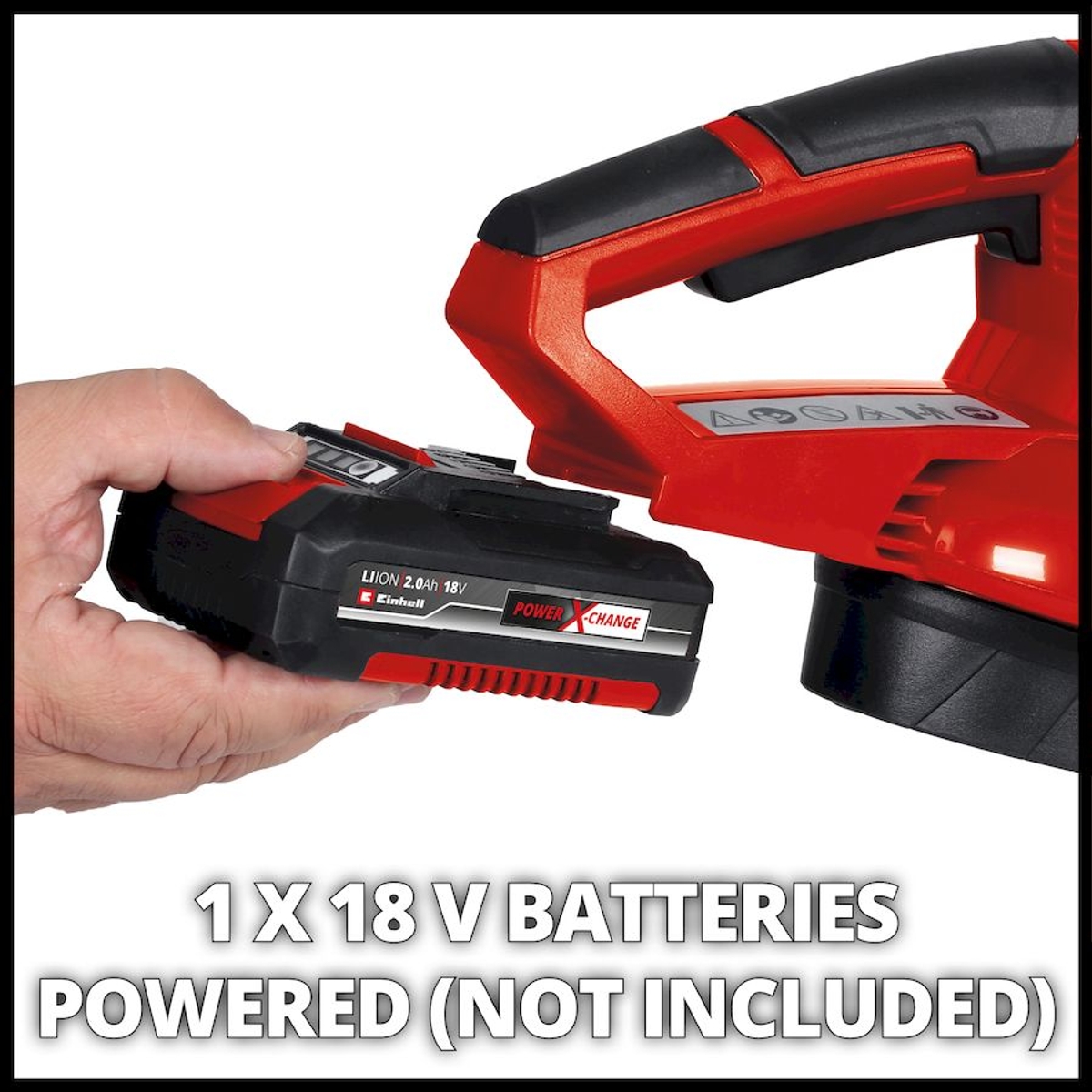 Einhell GE-CL 18/1 Li E-Solo accu bladblazer accu's
