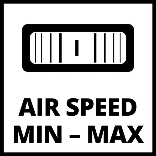 Einhell GE-CL 18/1 Li E-Solo accu bladblazer luchtsnelheid