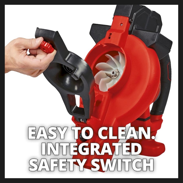 Einhell GE-CL 36/230 Li E -Solo accu bladblazer veiligheidsswitch