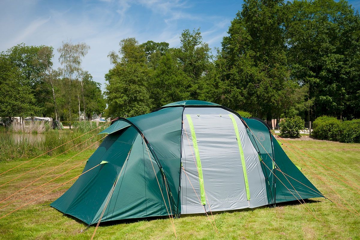 Coleman Spruce Falls 4 vis-a-vis tent sfeerfoto tent dicht