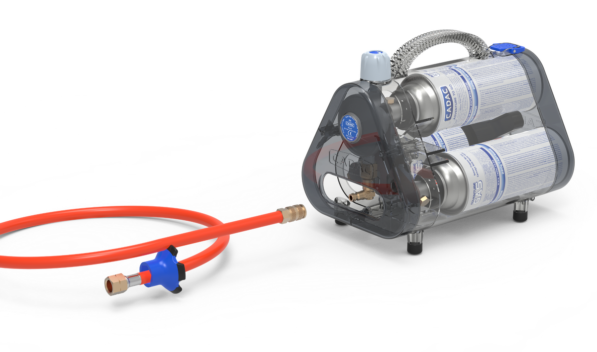 CADAC Trio Power Pak gasdrukregelaar vooraanzicht