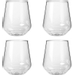 HappyGlass luxe kunststof drinkglas - 4 stuks