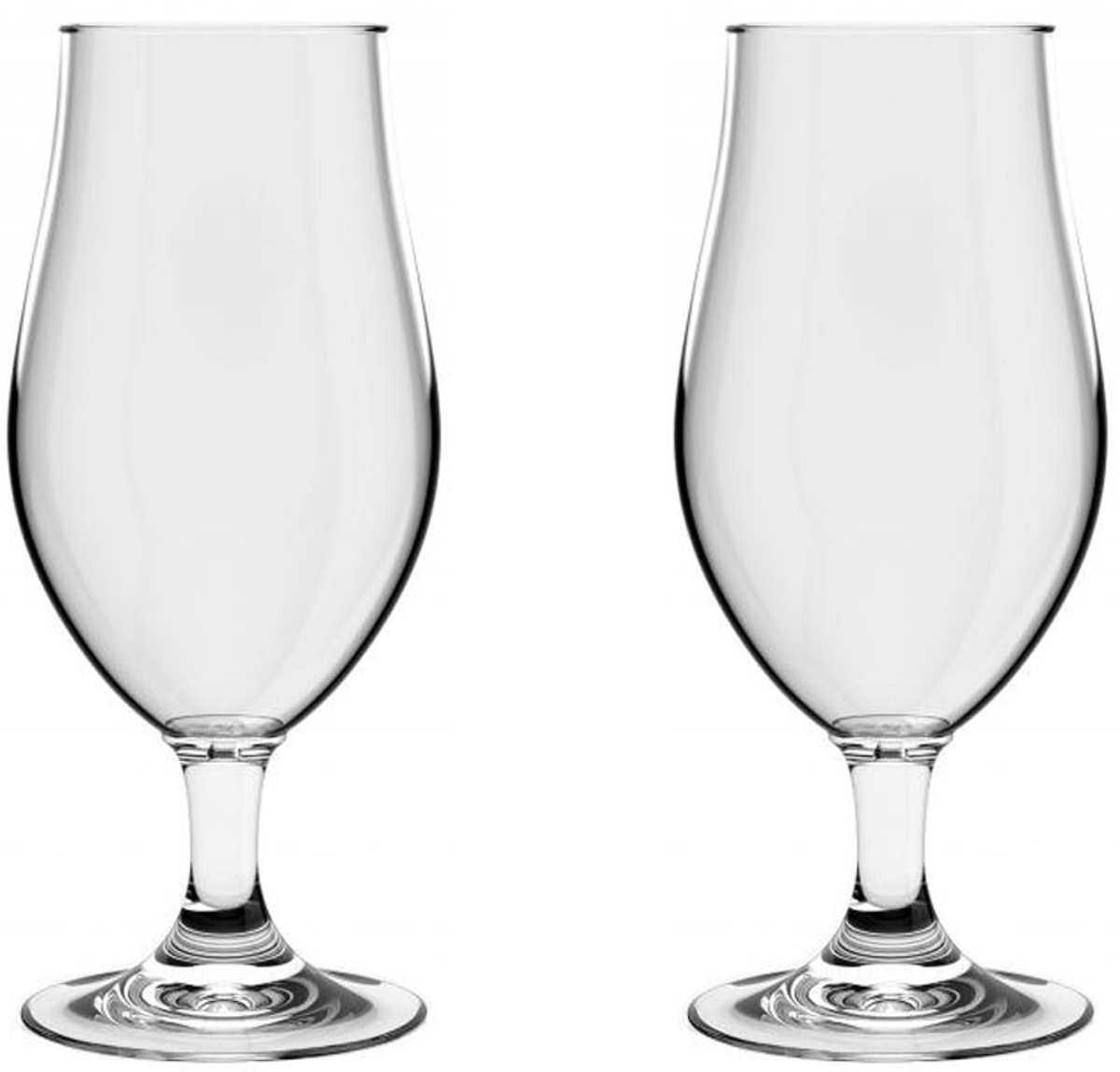HappyGlass luxe kunststof bierglas - 2 stuks