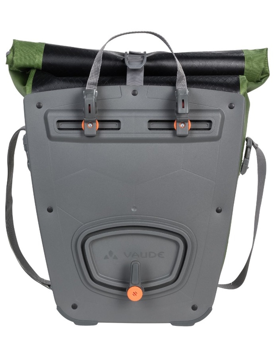 Vaude Aqua Back Print Single fietstas - 24 liter - zwart/groen
