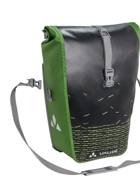Vaude Aqua Back Print Single fietstas - 24 liter - zwart/groen