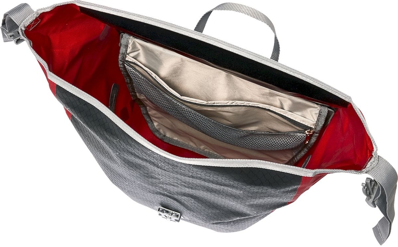 Vaude Aqua Back Print enkele fietstas - 24 liter - Zwart/Rood