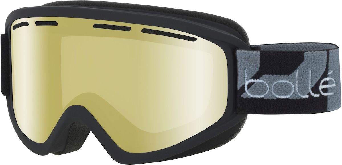 Bollé Schuss skibril - Matte Black - Gele lens