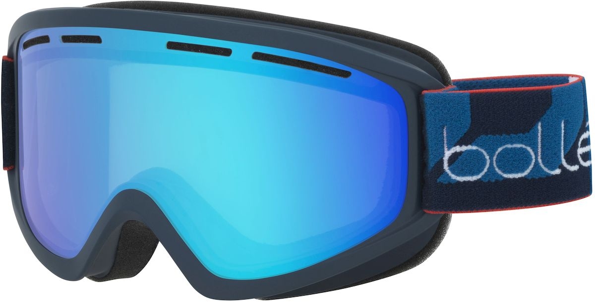 Bollé Schuss skibril - Strap Navy - Blauwe lens