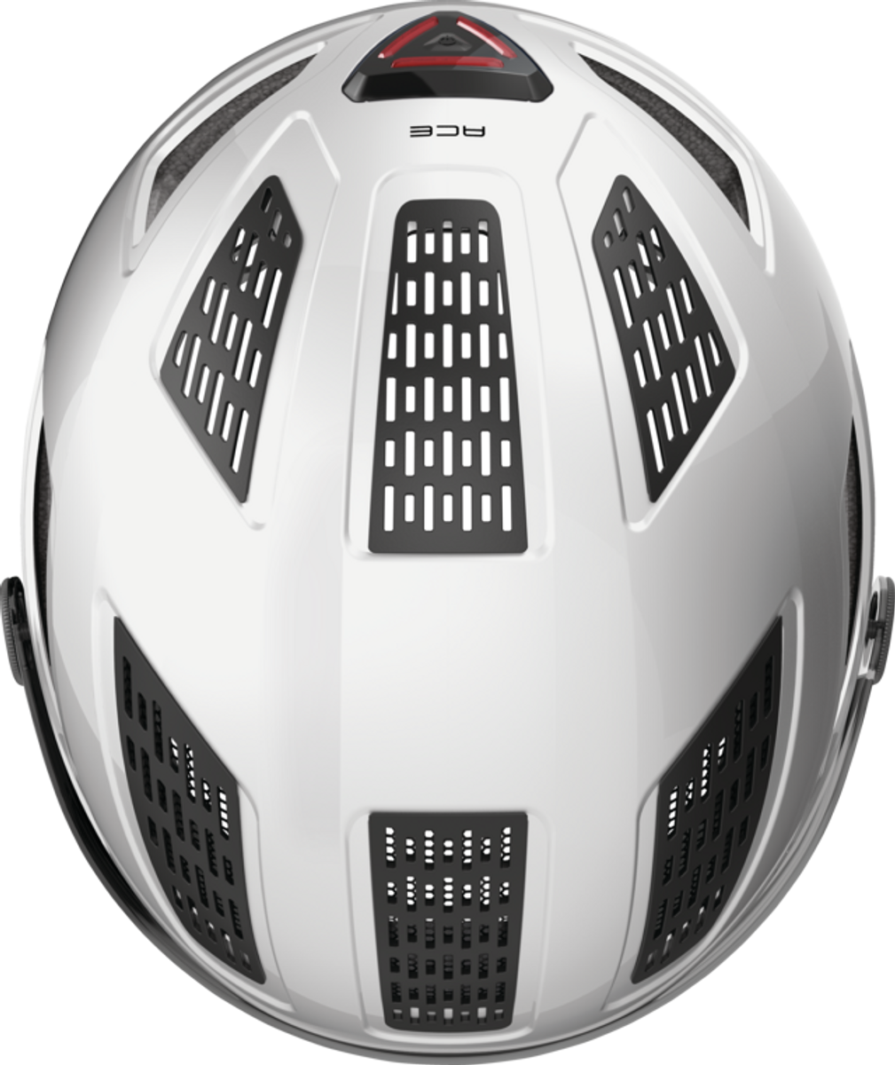 Abus Hyban 2.0 ACE stadsfiets helm - Polar White