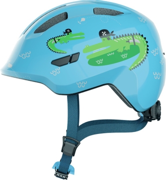 Abus Smiley 3.0 kinderfietshelm - Blauw - Krokodil