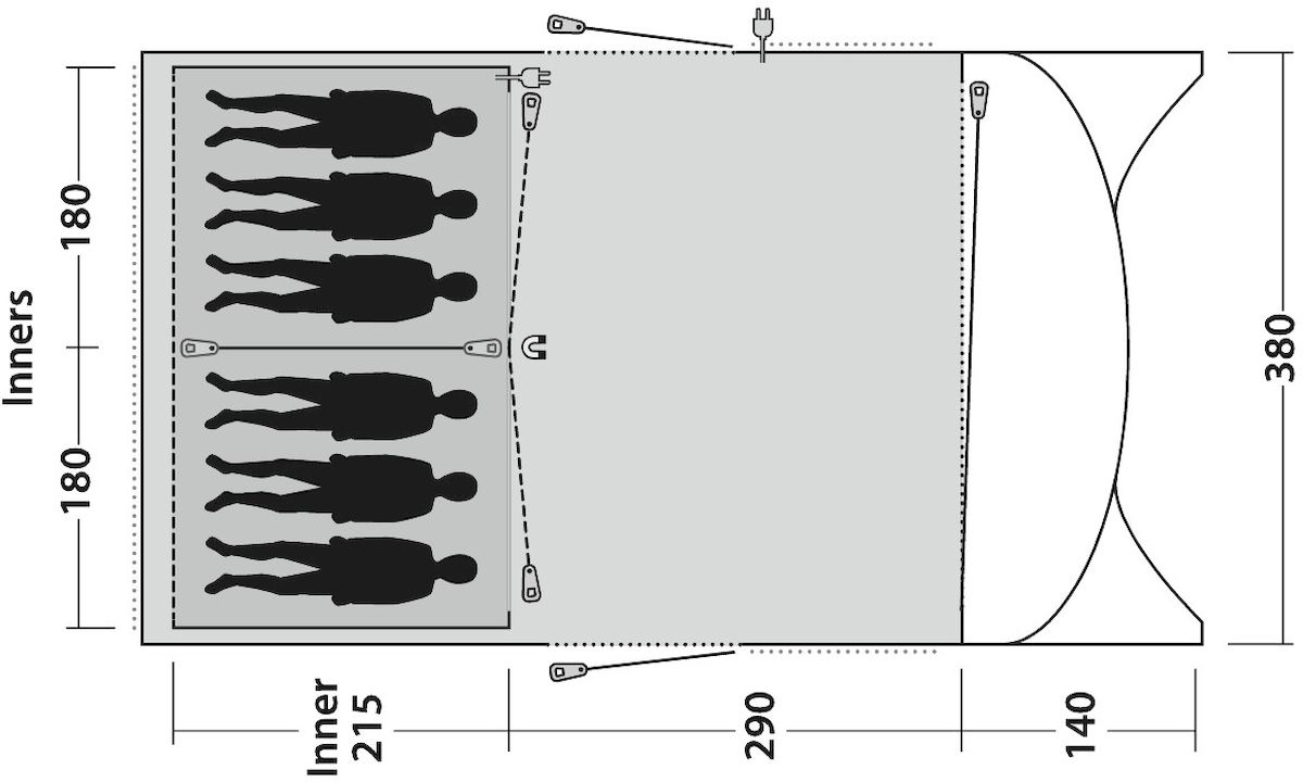 Outwell Greenwood 6 tunneltent - 6 persoons