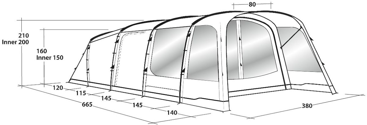 Outwell Greenwood 6 tunneltent - 6 persoons