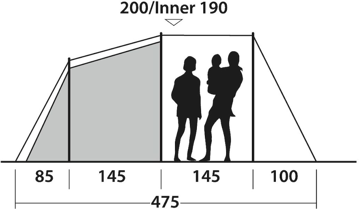 Outwell Dash 5 tunneltent - 5 persoons