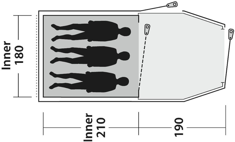 Outwell Earth 3 tunneltent - 3 persoons
