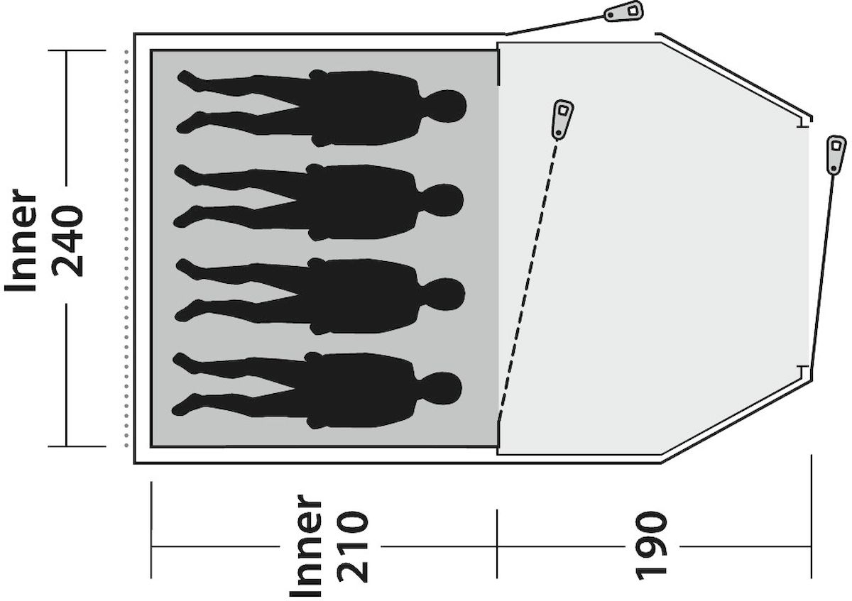 Outwell Earth 4 tunneltent - 4 persoons