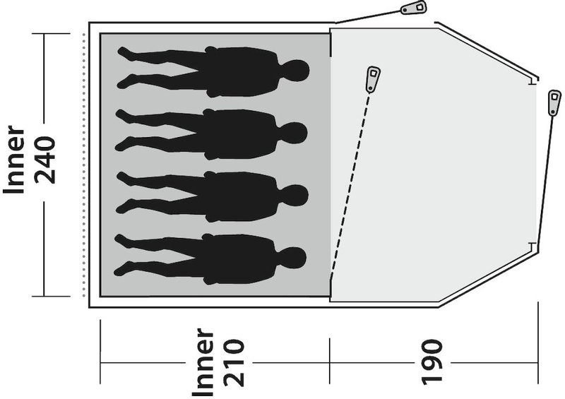 Outwell Earth 4 tunneltent - 4 persoons