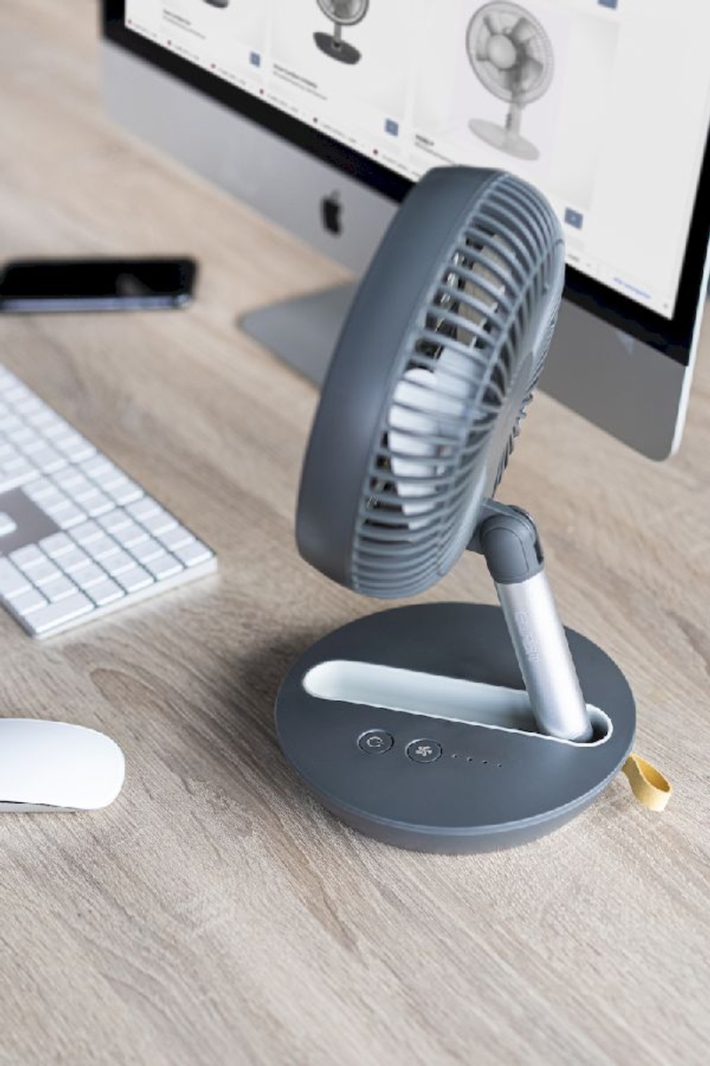 Eurom Vento opvouwbare en draadloze ventilator - op bureau