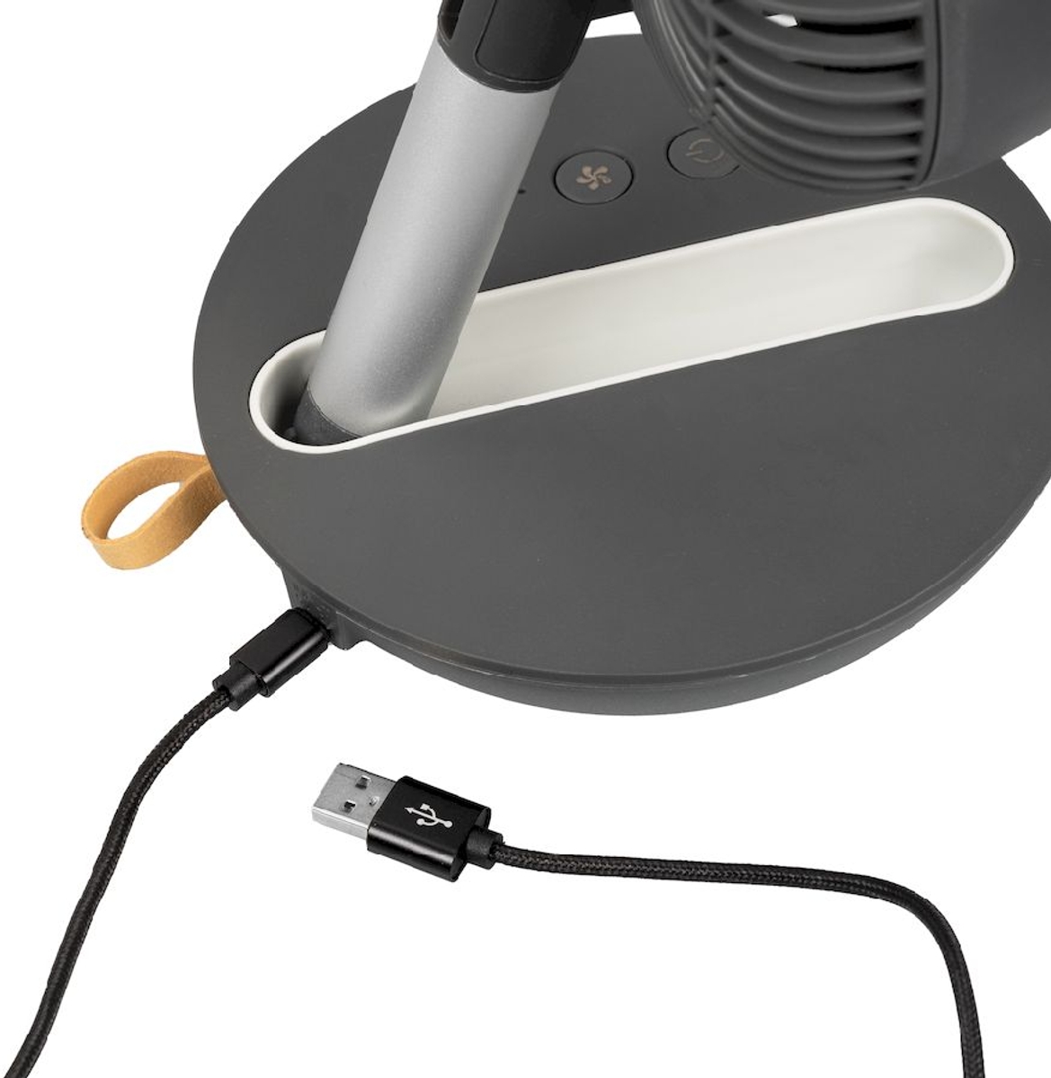 Eurom Vento opvouwbare en draadloze ventilator - oplaadkabel