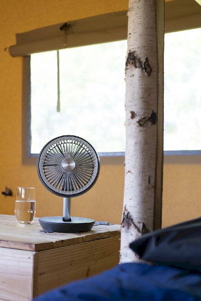 Eurom Vento opvouwbare en draadloze ventilator - op camping