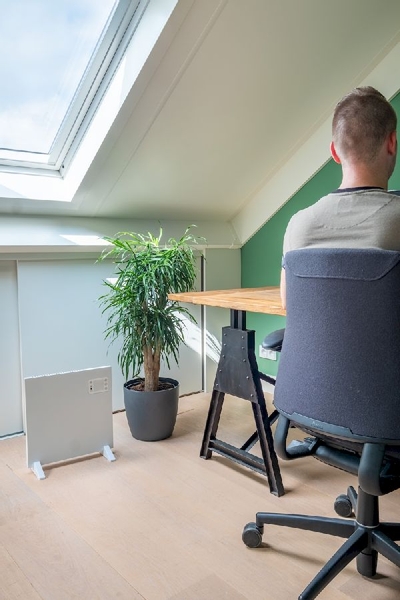 Eurom Alutherm 400XS Wifi convectorkachel - in werkkamer