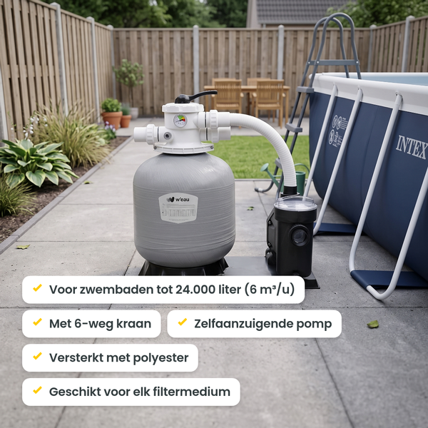 W'eau FPP-400 zandfilterset - 6 m³/u