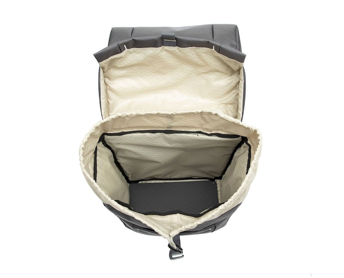 New Looxs Vigo dubbele fietstas - 37 liter - Grijs - binnenkant