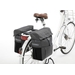New Looxs Vigo dubbele fietstas - 37 liter - Grijs - bevestigd op fiets