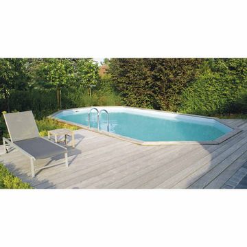 Toppy Gardipool Oblong houten zwembad - 6.20 x 3.90 x 1.46 m aanbieding