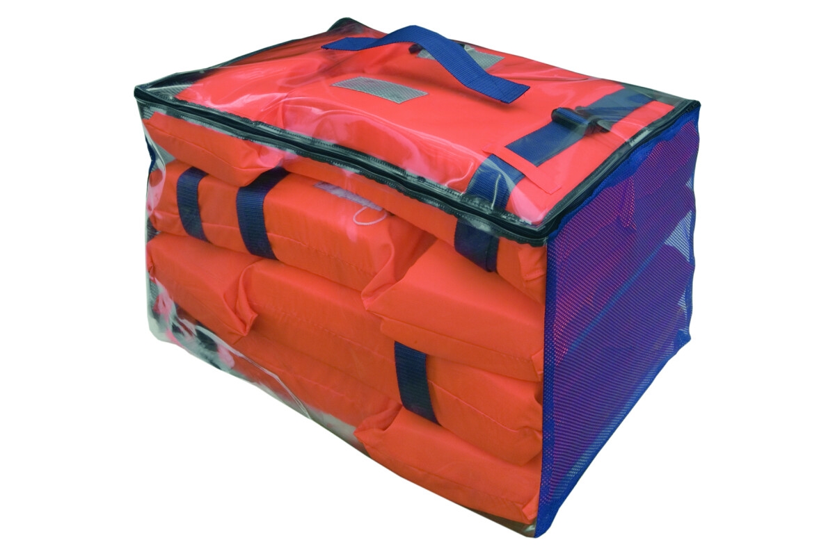 Besto tas met 4 reddingsvesten - Adult Gulf 100N