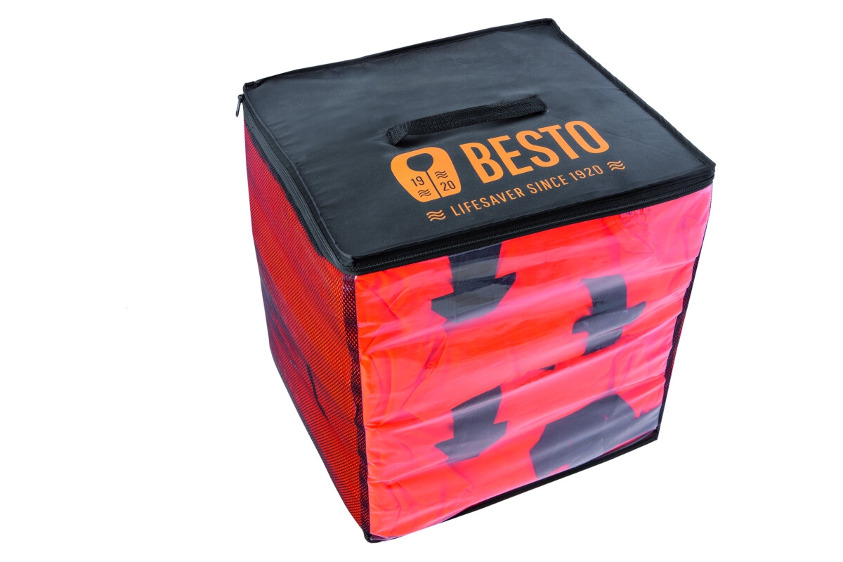 Besto tas met 4 reddingsvesten - Adult Gulf 100N