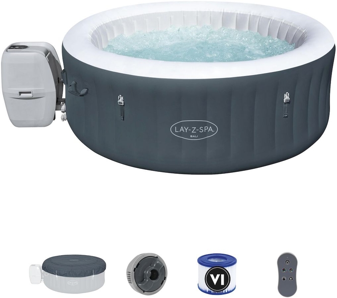 Lay-Z-Spa Bali AirJet opblaasbare spa - 4 persoons - met accessoires