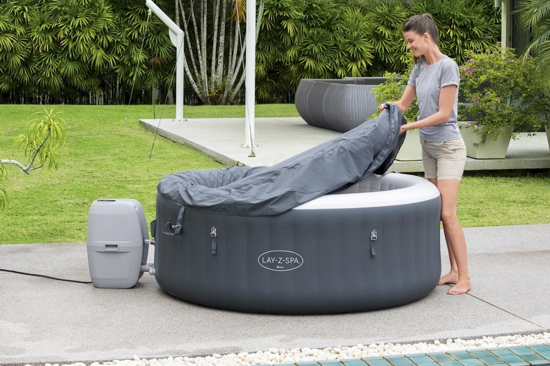 Lay-Z-Spa Bali AirJet opblaasbare spa - 4 persoons - met afdekhoes
