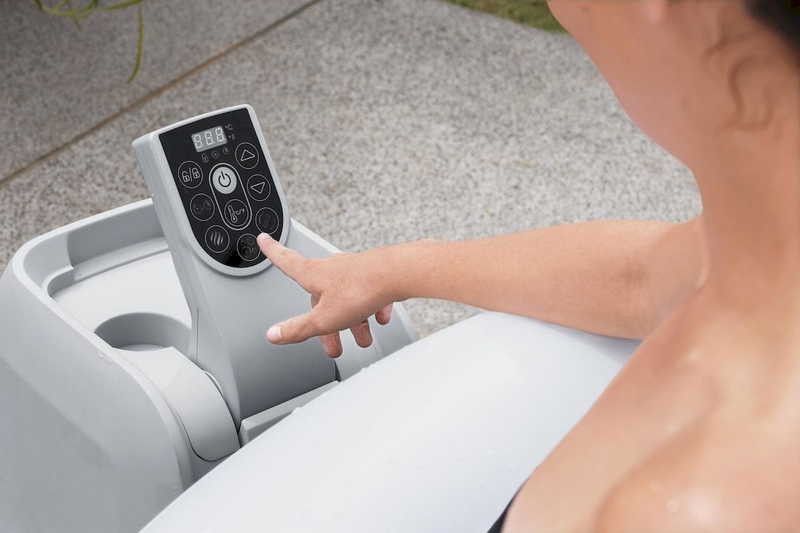 Lay-Z-Spa Bali AirJet opblaasbare spa - 4 persoons - bedieningspaneel