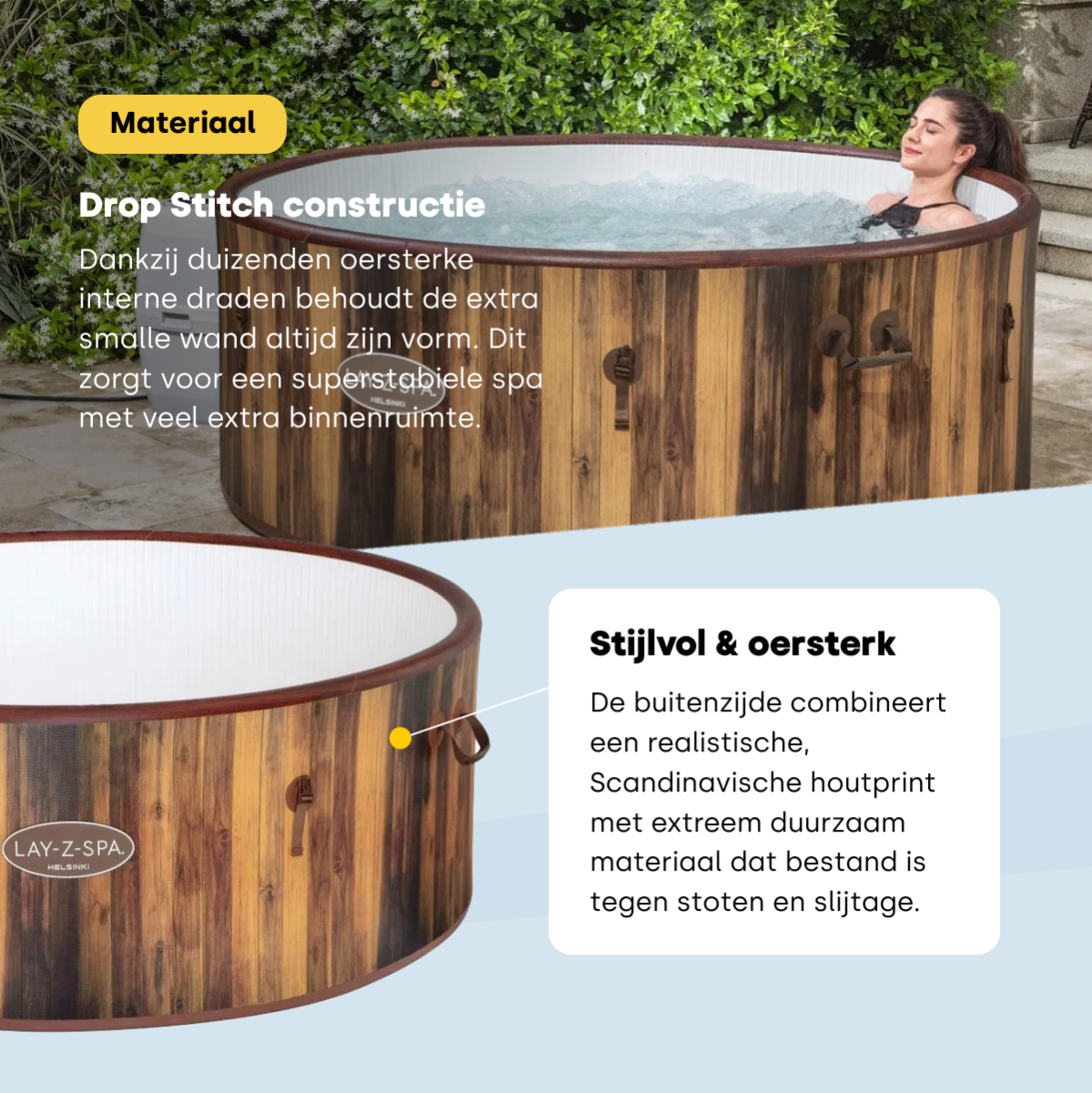 Lay-Z Spa Helsinki Airjet Plus opblaasbare spa - 7 persoons