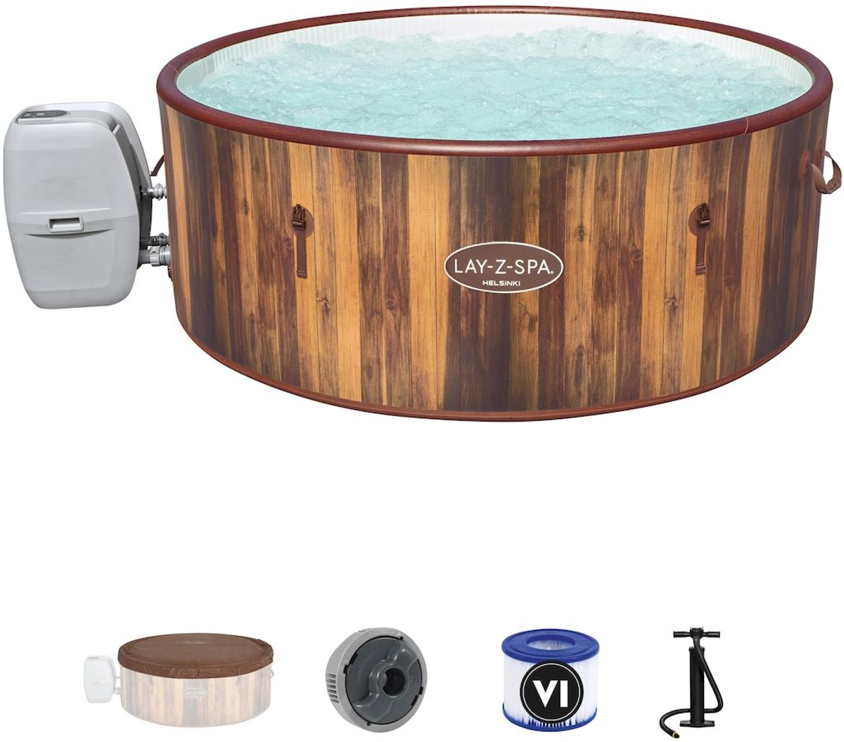 Lay-Z Spa Helsinki AirJet opblaasbare spa - 7 persoons - met accessoires