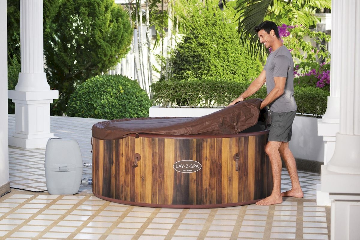 Lay-Z Spa Helsinki AirJet opblaasbare spa - 7 persoons - met afdekhoes
