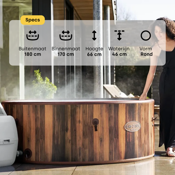 Lay-Z Spa Helsinki Airjet Plus opblaasbare spa - 7 persoons