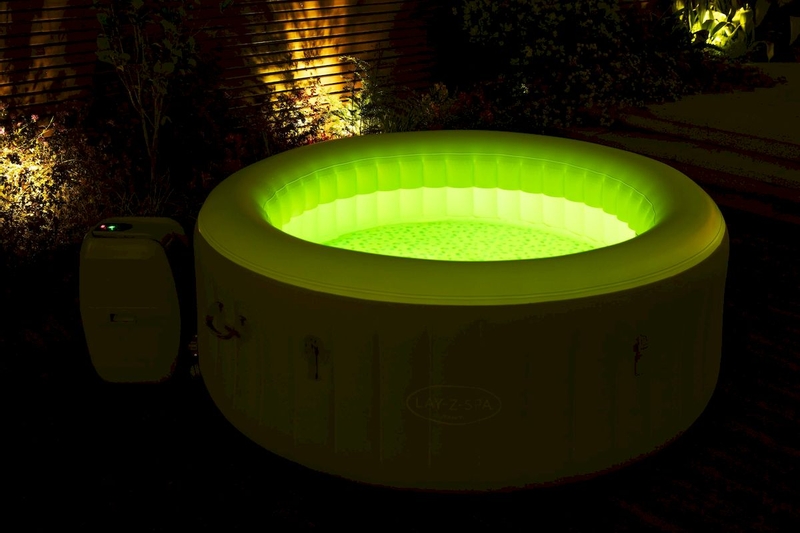 Lay-Z Spa Tahiti AirJet opblaasbare spa - 4 persoons - kleur geel