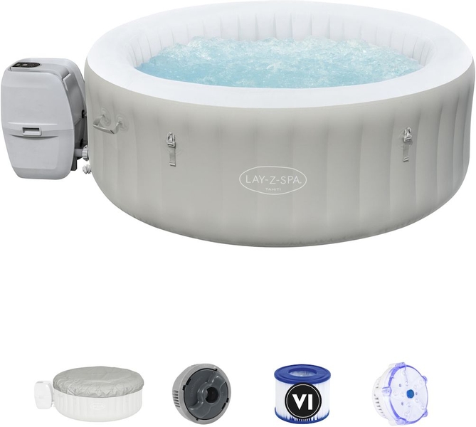 Lay-Z Spa Tahiti AirJet opblaasbare spa - 4 persoons - totaal
