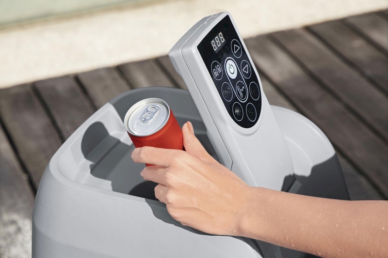 Lay-Z Spa Ibiza AirJet opblaasbare spa - 6 persoons - met bekerhouder