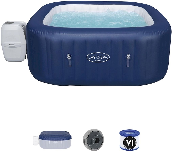 Lay-Z Spa Hawaii AirJet opblaasbare spa - 6 persoons - met accessoires
