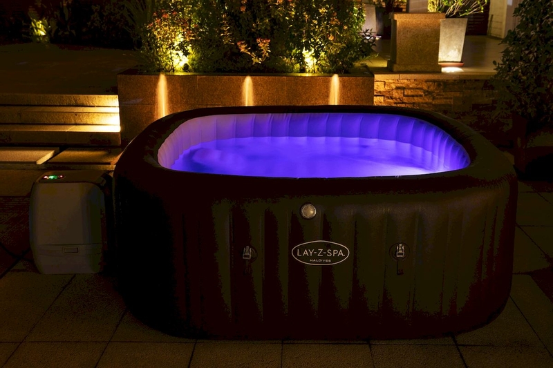 Lay-Z Spa Maldives HydroJet Pro opblaasbare spa - 7 persoons - met gekleurd licht