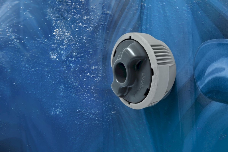 Lay-Z spa Santorini HydroJet Pro opblaasbare spa - 7 persoons - chloordispenser