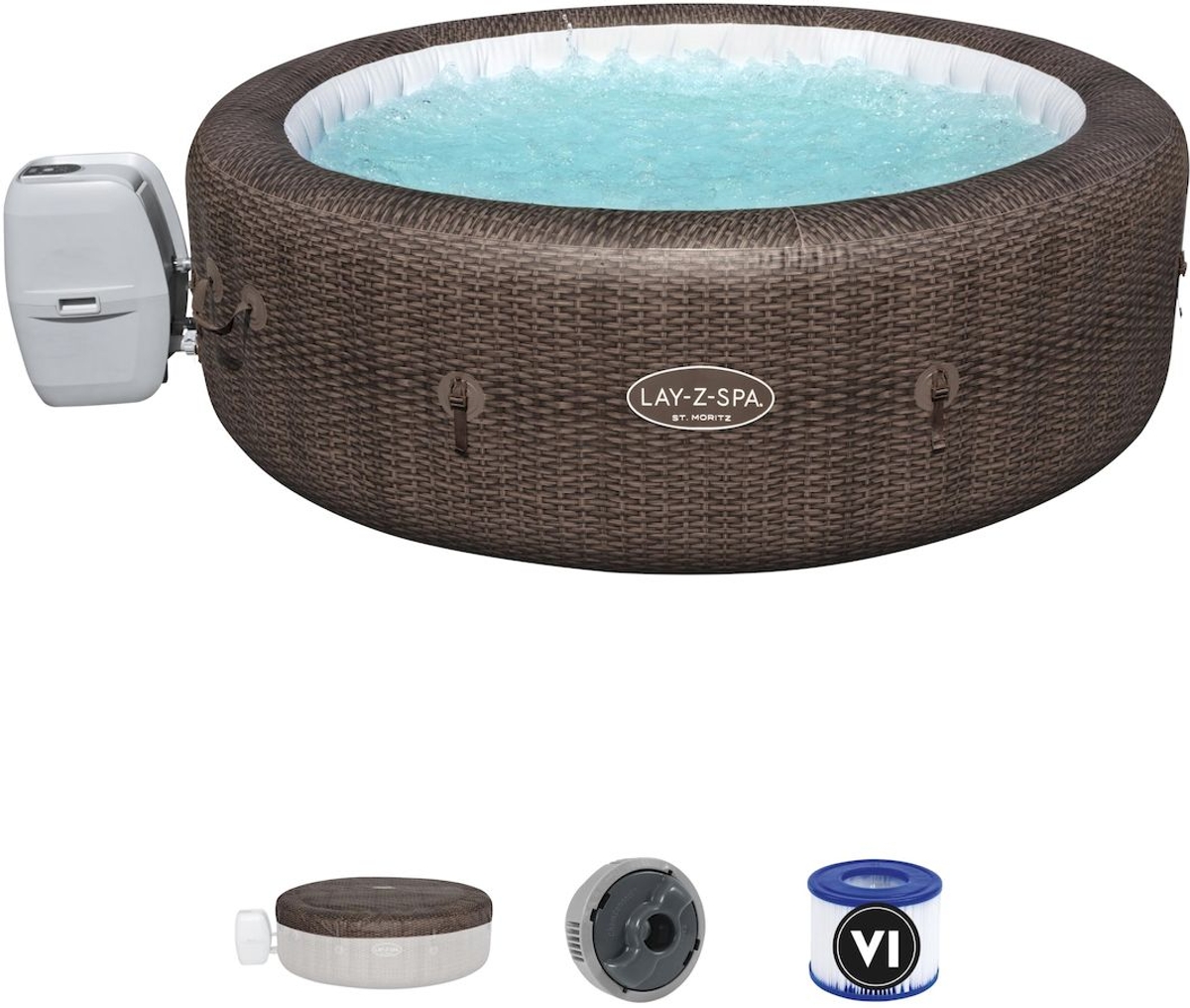 Lay-Z Spa St. Moritz AirJet opblaasbare spa - 7 persoons - met accessoires