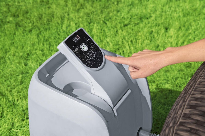 Lay-Z Spa St. Moritz AirJet opblaasbare spa - 7 persoons - bedieningspaneel